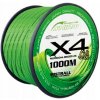 Rybářské lanko Mistrall šňůra Shiro Braided Line X4 1000m 0,21mm