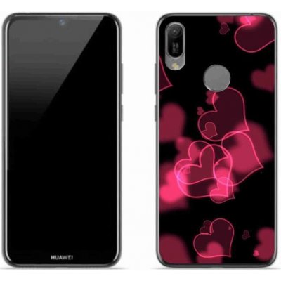 Pouzdro mmCase Gelové Huawei Y6 (2019) - červená srdíčka – Zboží Mobilmania
