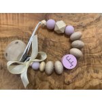lubaby klip na dudlík přírodní lila / mix – Zboží Dáma
