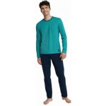 Henderson 40944-66X Udon pánské pyžamo dlouhé tyrkysovo tm.modré – Sleviste.cz