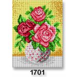 Stoklasa Vyšívací předloha obrázek na vyšívání 70246 1701 květiny 6 růžová 18x24cm – HobbyKompas.cz