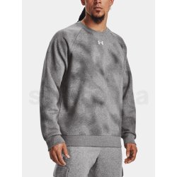 Under Armour UA Rival Fleece Printed Crew šedá