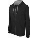 Kariban Mikina Contrast Hooded Sweatshirt K466 s kapucí 1TE-K466-Black/Fine Grey-M Černo-šedá – Zboží Mobilmania