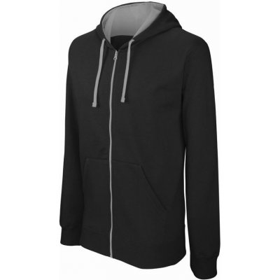 Kariban Mikina Contrast Hooded Sweatshirt K466 s kapucí 1TE-K466-Black/Fine Grey-M Černo-šedá – Zbozi.Blesk.cz