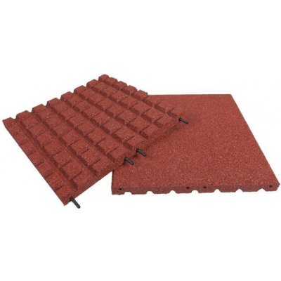 Pryžová deska 1x1m červená výška pádu 1,7 m – Zboží Mobilmania