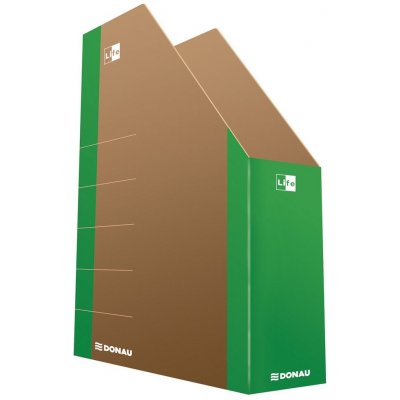 DONAU stojan na časopisy A4 75 mm neonově zelený – Sleviste.cz