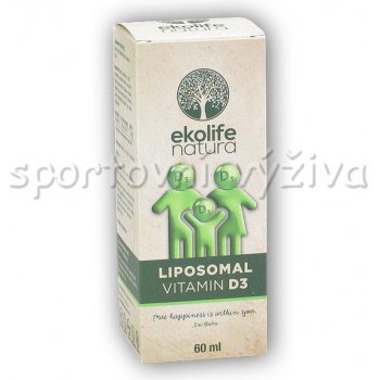 Ekolife Natura Lipozomální Vitamín D3 kapky 60 ml