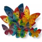 Hospodyňkám.cz Barevní motýli z jedlého papíru, sada 17ks – Zboží Dáma