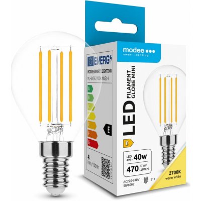Modee LED žárovka Filament Globe Mini G45 4W E14 teplá bílá – Hledejceny.cz