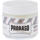 Proraso White Pre-Shave Cream krém pro snadnější oholení s mentolem, eukalyptem a glycerinem 100 ml
