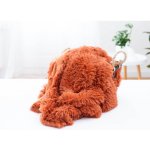 MKLuzkoviny.cz chlupatá deka Agnello terakota 200x220 – Zboží Dáma