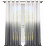 BytoTex Hotové voálové záclony Nani šedá 2 x 145 x 250 cm – Hledejceny.cz