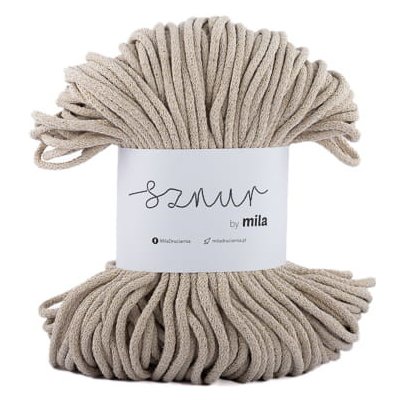 MILA Bavlněná šňůra Glitter 3mm - Zlatá/PG119 – Zboží Dáma