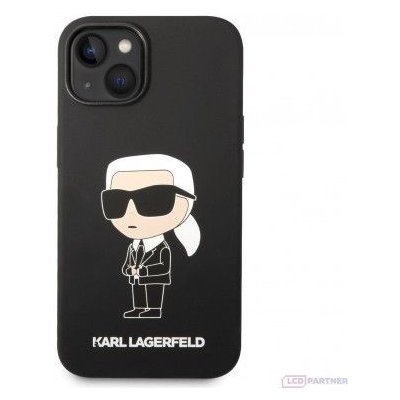 Pouzdro Karl Lagerfeld Apple iPhone 14 Tekuté silikonové Ikonik NFT černé – Zboží Mobilmania