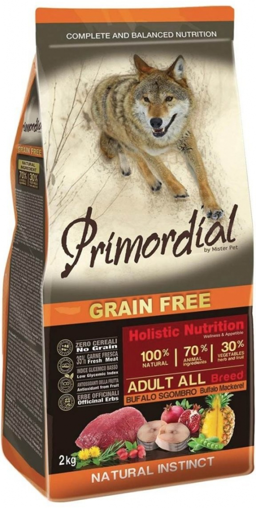 Primordial Grain-free Adult Buffalo & Mackerel 2 kg