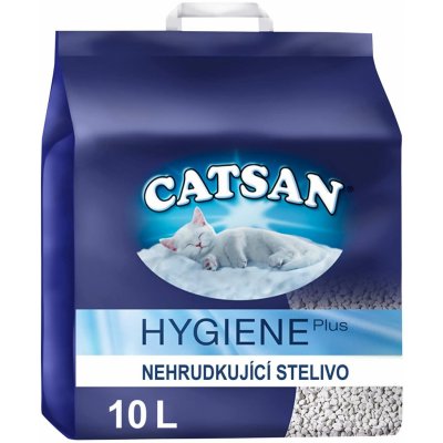 Catsan pro kočky Hygiene Plus nehrudkující 10 l – Zboží Mobilmania