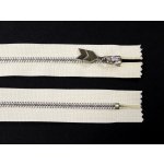 WICO Kovový zip no.3 nerozepínací 16cm krémový (stříbrné zoubky) ozdobný jezdec – Hledejceny.cz