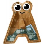 Pokladnička drevená Písmenko A – Zboží Dáma