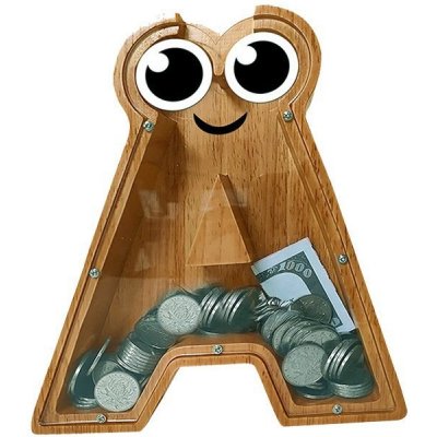 Pokladnička drevená Písmenko A – Zboží Dáma