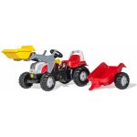 Rolly Toys šlapací traktor Steyr s čelním nakladačem a přívěsem R02393 – Zboží Dáma