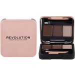 Makeup Revolution London Brow Sculpt Kit set a paletka na obočí Medium Brown 2,2 g – Hledejceny.cz