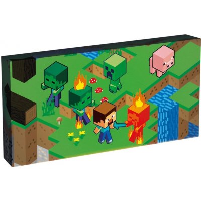 Svítící obraz Minecraft Isometric – Zboží Dáma