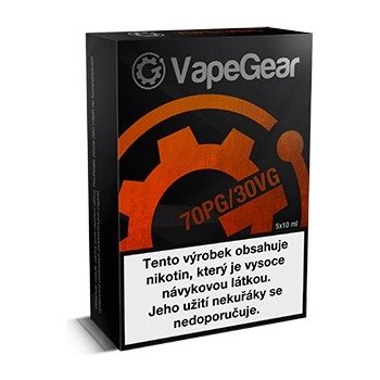 VapeGear nikotinový booster PG70/VG30 20mg 5x10ml