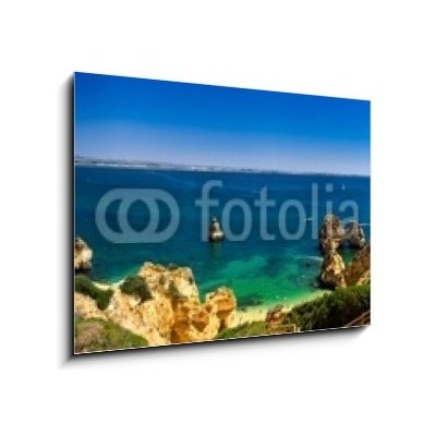 Skleněný obraz 1D - 100 x 70 cm - Algarve, part of Portugal, travel target, verry nice Algarve, část Portugalska, cestovní cíl, veselý – Sleviste.cz