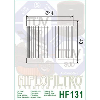 Hiflofiltro olejový filtr HF 131