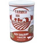 Sokol Falco Farmka Dog kusy svaloviny v hovězím 400 g – Sleviste.cz