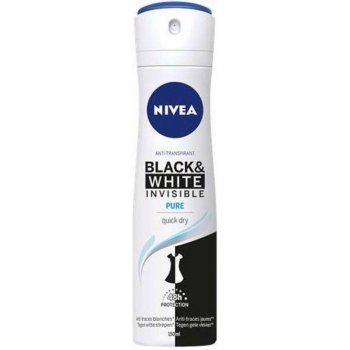 Nivea Invisible for Black & White Pure deospray 150 ml