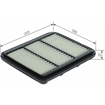 Vzduchový filtr BOSCH F 026 400 167 – Hledejceny.cz