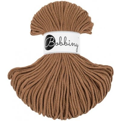 Bobbiny bavlněná šňůra JUNIOR 3mm caramel – Zboží Mobilmania