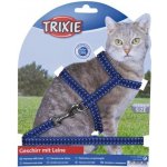 Trixie Postroj s vodítkem pro kočku jednobarevný 22 - 42 cm 10 mm 1.25 m – HobbyKompas.cz