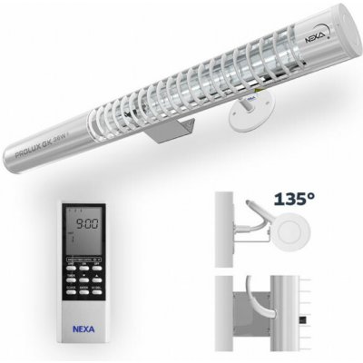 PROLUX G® K36W DO, 135° sklon, uchytenie na stenu/strop,bez snímaču pohybu, s DO (Germicidní zářiče) – Hledejceny.cz