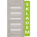 ERKADO Posuvné dveře do pouzdra Magnólie 1 Dub šedy Greko 80 x 197 cm – Zboží Mobilmania