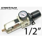 Regulátor tlaku s filtrem AW4000-04, vnitřní závit: 1/2", filtrace: 5 mikronů – Hledejceny.cz