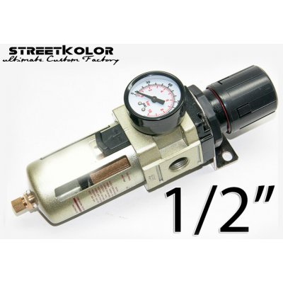 Regulátor tlaku s filtrem AW4000-04, vnitřní závit: 1/2", filtrace: 5 mikronů – Hledejceny.cz
