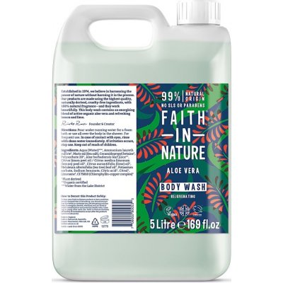 Faith in Nature přírodní sprchový gel pěna BIO Aloe Ylang 5 l