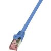 síťový kabel LogiLink CQ2096S RJ45, CAT 6, S/FTP, 10m, modrý