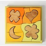 Grimm's Dřevěná stavebnice pro nejmenší Žlutá – Zboží Mobilmania