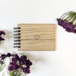 Mini fotoalbum Srdce dubu A6 na šířku Počet a barva papírů: Bílé - 15 listů – Sleviste.cz