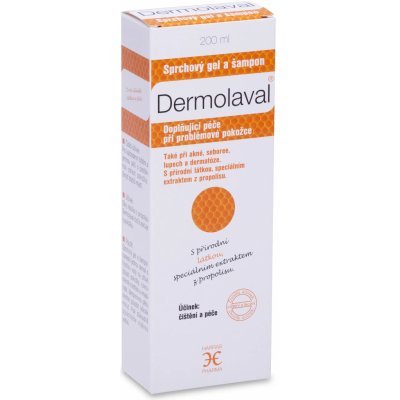 Inamed Dermolaval sprchový gel a šampon pH 5,5 Medová péče 200 ml