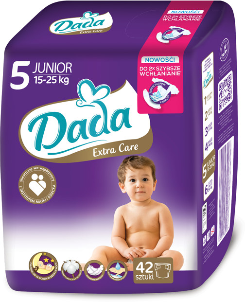 Dada Extra Care 5 15-25 kg 42 ks od 249 Kč - Heureka.cz