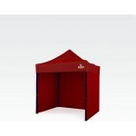 BRIMO Párty stan 2x2m s 3 stěnami Červená E. Ocel – Zboží Mobilmania