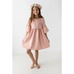Lily Grey dívčí slavnostní boho šaty pudrově růžové – Zboží Mobilmania