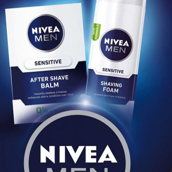 Nivea Sensitive balzám po holení 100 ml + pěna na holení 200 ml dárková sada