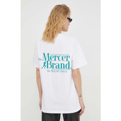 Mercer Amsterdam Bavlněné tričko MEAP241002 bílá