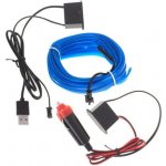 KIK KX4955 LED ambientní osvětlení pro auto/auto USB/12V páska 5m modrá – Zboží Mobilmania