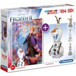 Clementoni Supercolors 3D model Frozen 104 dílků – Hledejceny.cz